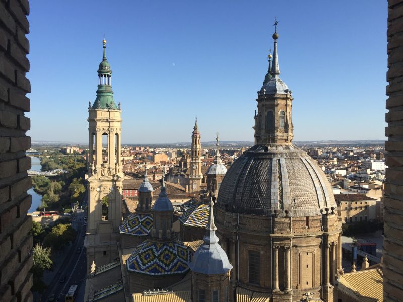 Výhľad z veže baziliky El Pilar