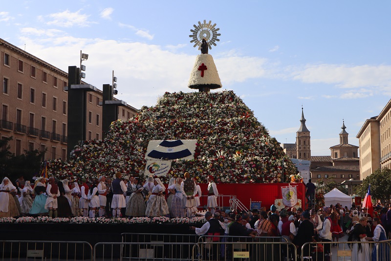 Fiestas del Pilar Ofrenda Zaragoza